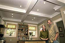 tray ceiling decor.