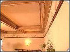 high ceiling beams decoration.