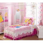 girl twin canopy bed.