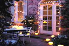 décor for outside wedding.